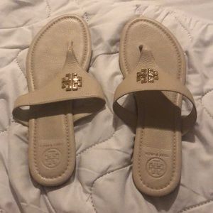 White Tory Burch sandals